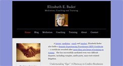 Desktop Screenshot of elizabethbader.com